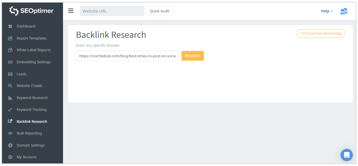 investigación de enlaces de retroceso de coschedule